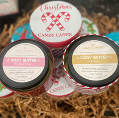 “Indulgent Bliss: Holiday Body Butter Gift Tin”